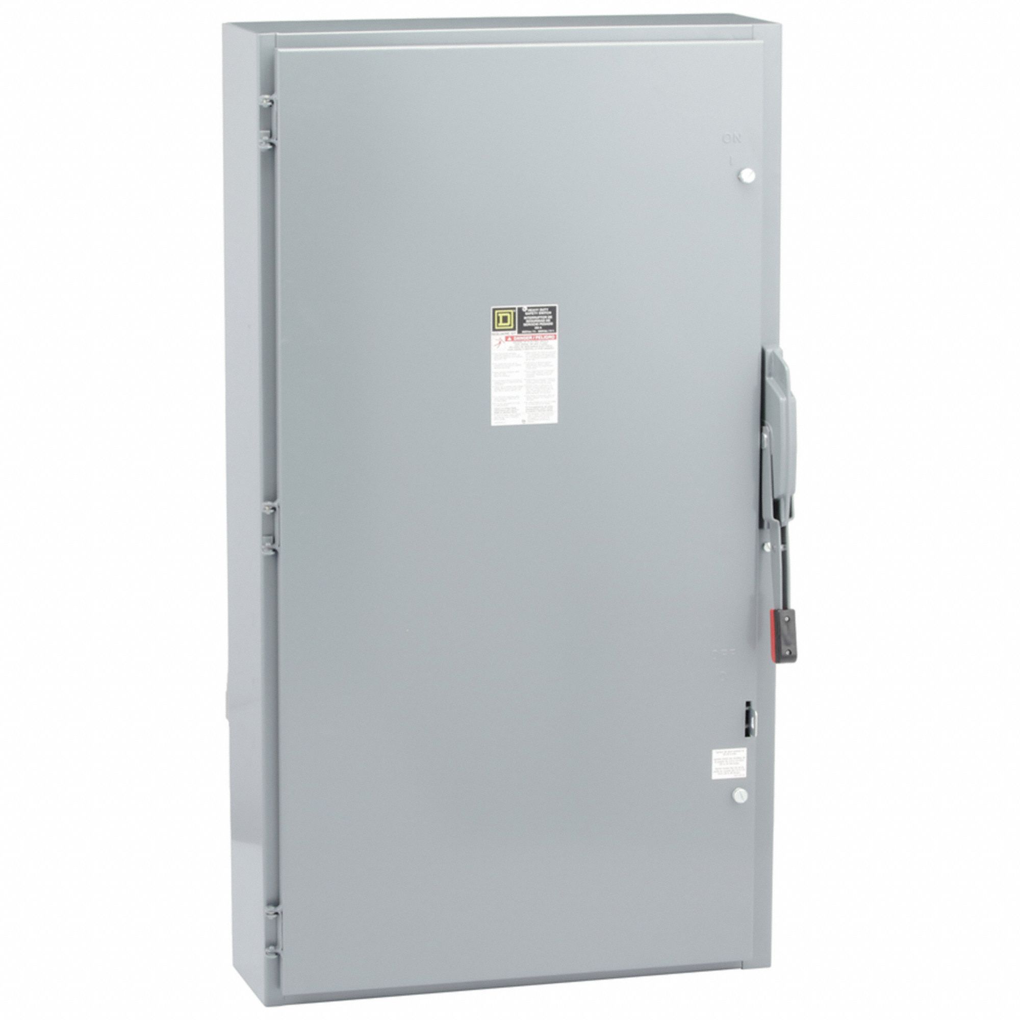 Safety Switch: Fusible, 400 A, Three Phase, 600V AC, Galvanized Steel, Indoor