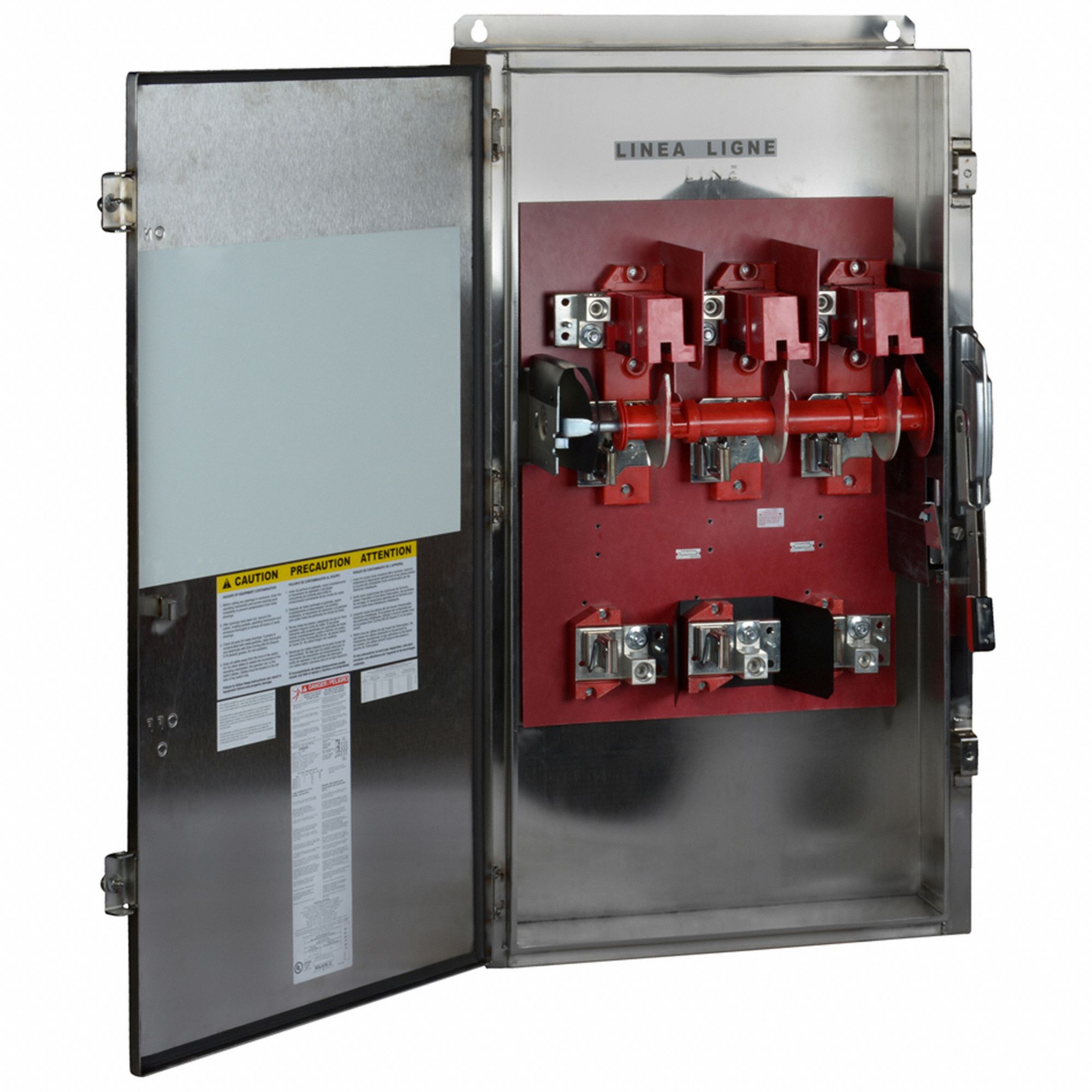 Safety Switch: Fusible, 400 A, Single Phase, 240V AC, 304 Stainless Steel, Indoor/Outdoor