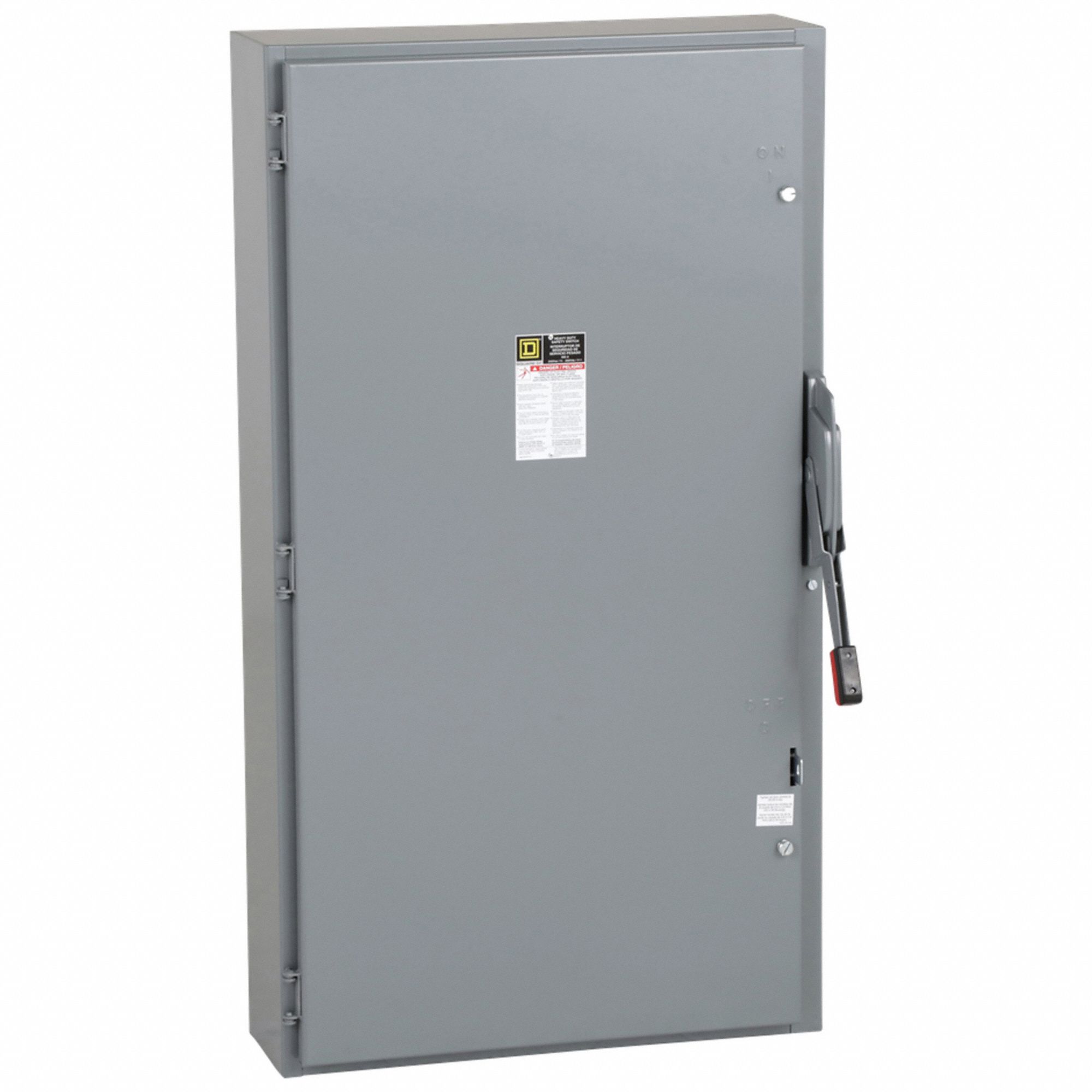 Safety Switch: Fusible, 600 A, Three Phase, 240V AC, Galvanized Steel, Indoor