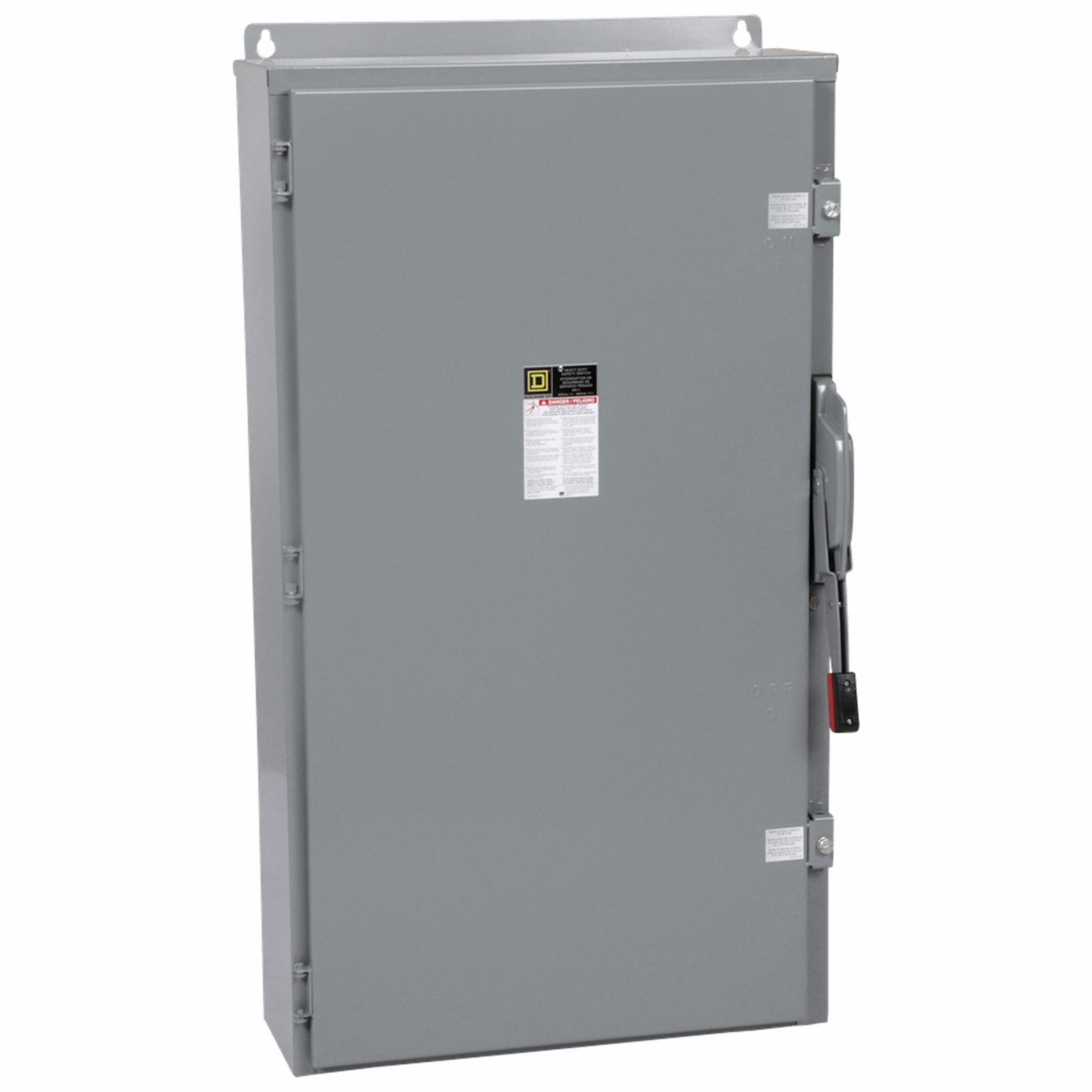 Safety Switch: Fusible, 600 A, Three Phase, 600V AC, Galvanized Steel, Indoor/Outdoor