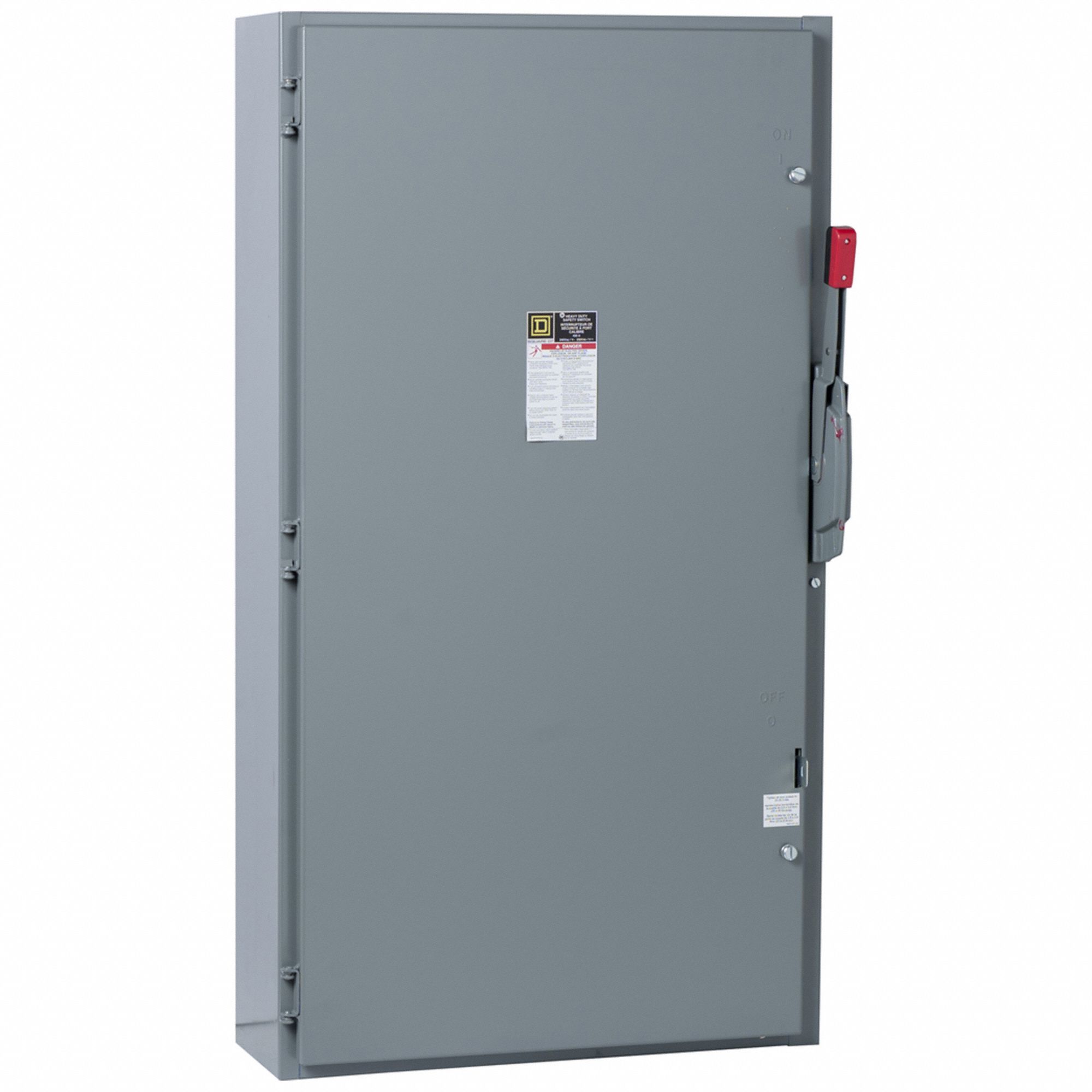Safety Switch: Fusible, 600 A, Single Phase, 240V AC, Galvanized Steel, Indoor
