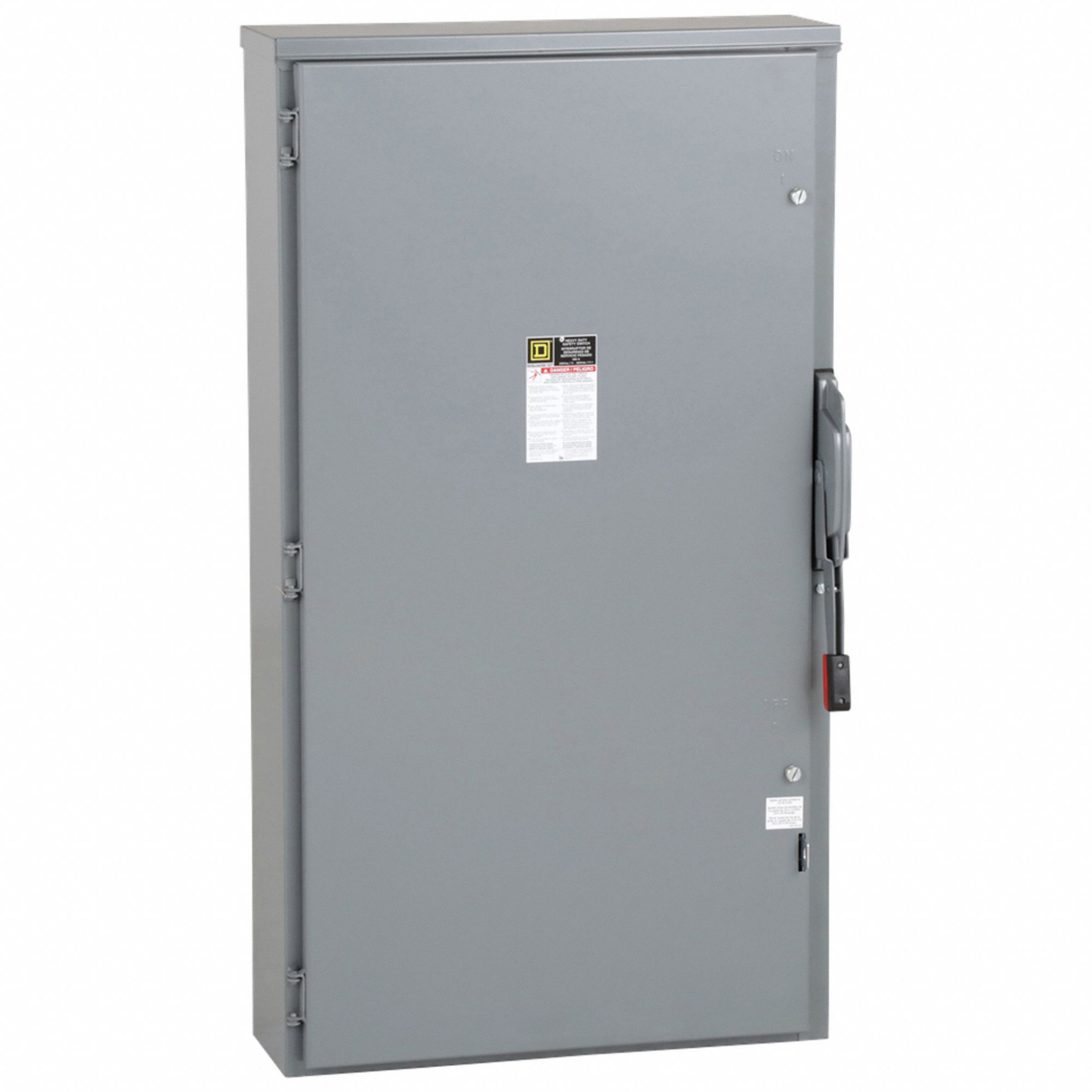 Safety Switch: Fusible, 600 A, Single Phase, 240V AC, Galvanized Steel, Indoor/Outdoor