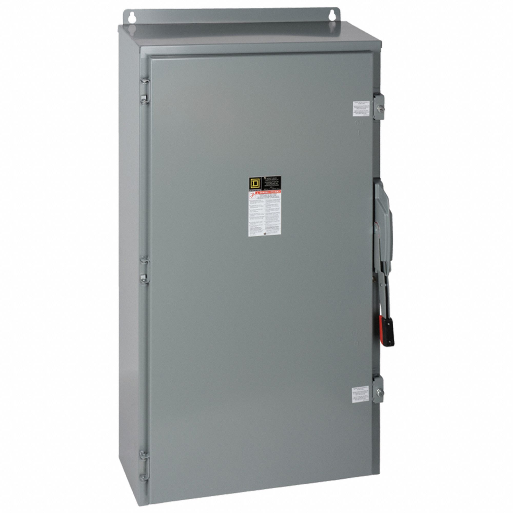 Safety Switch: Fusible, 600 A, Three Phase, 600V AC, Galvanized Steel, Indoor/Outdoor