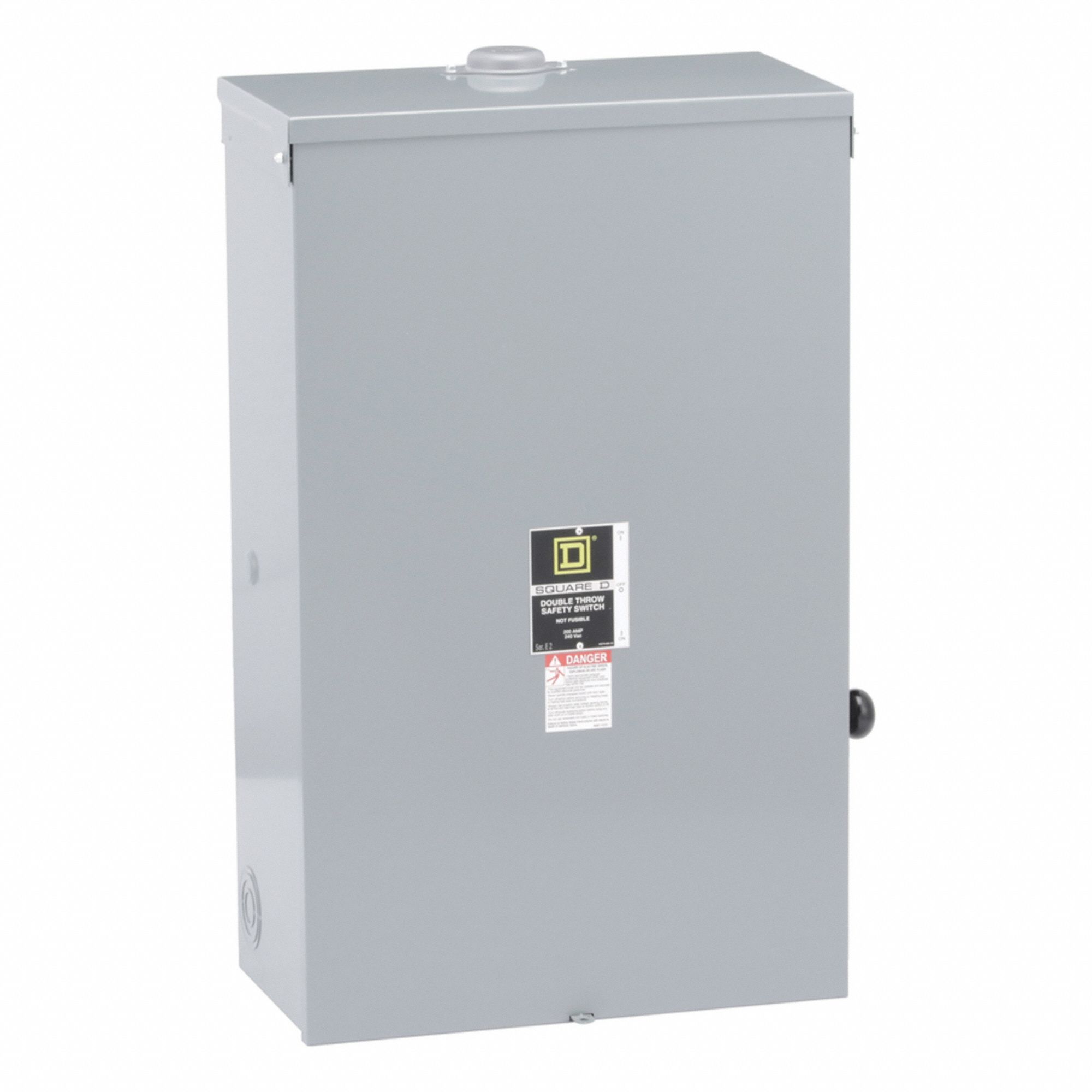 Safety Switch: Non-Fusible, 200 A, Single Phase, 240V AC, Galvanized Steel, Indoor/Outdoor