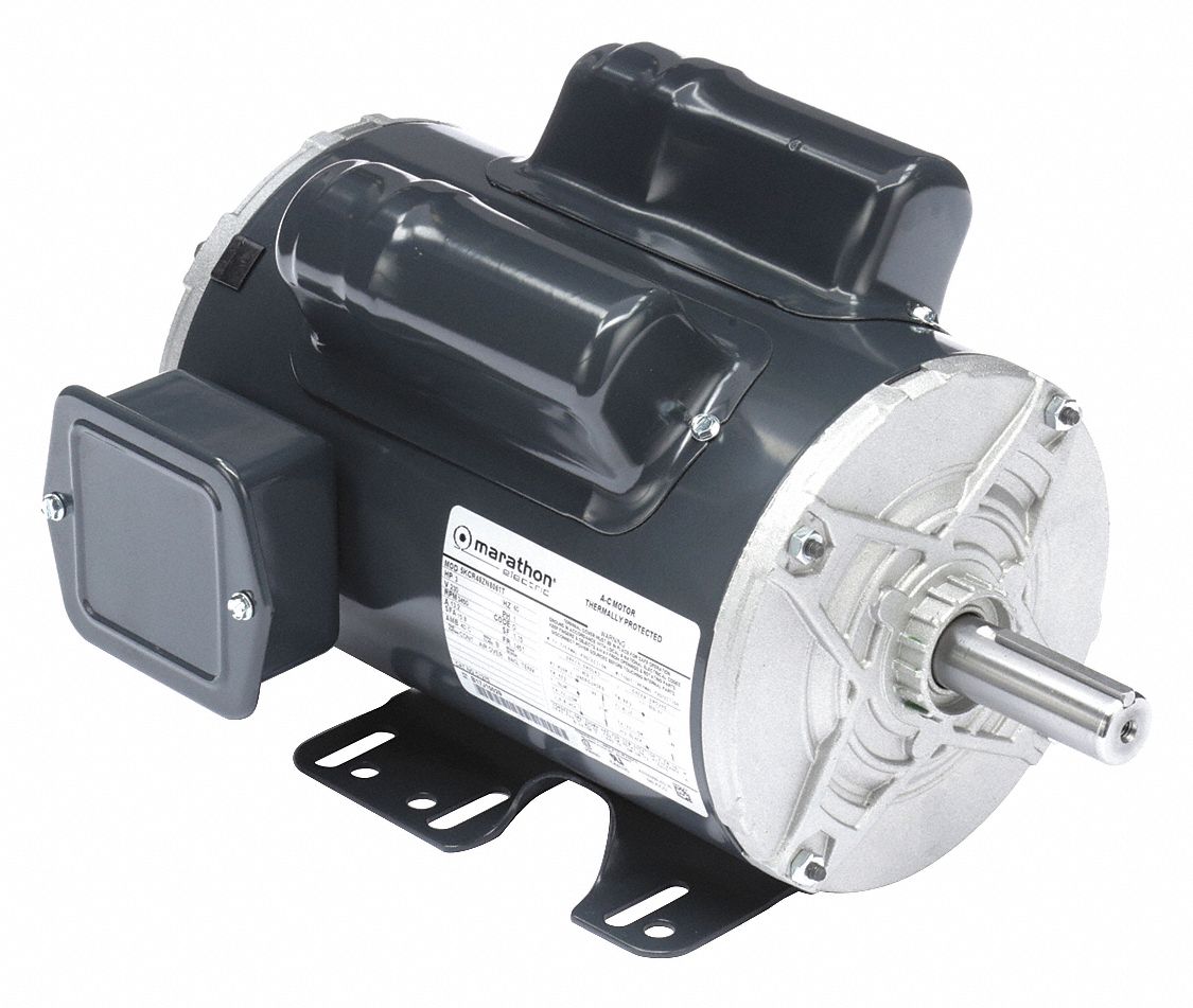 Aeration Fan Motor, 3 HP, Capacitor-Start, Nameplate RPM 3450, Voltage ...