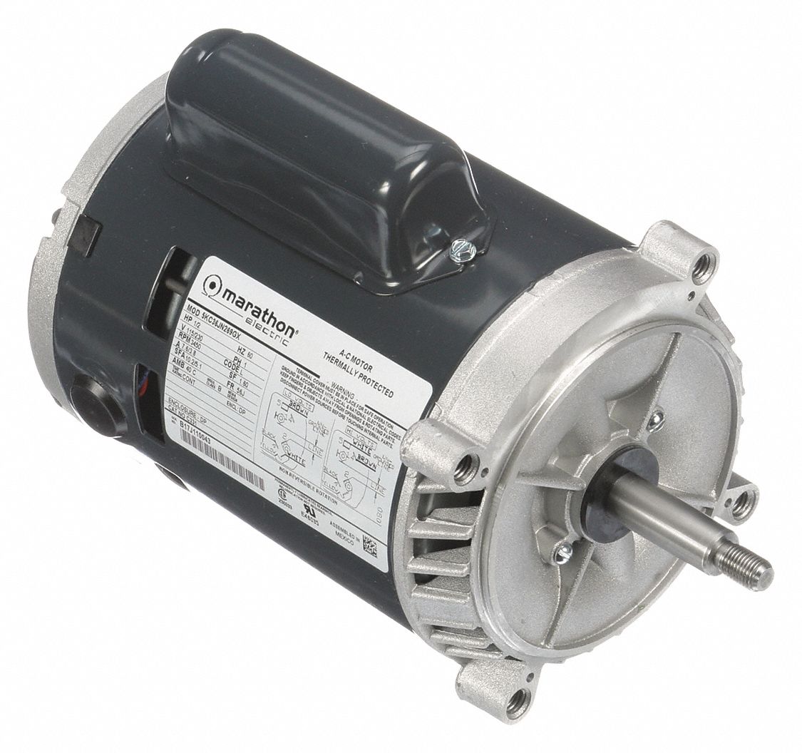 MARATHON MOTORS, Open Dripproof, Face Mounting, Jet Pump Motor 2K367