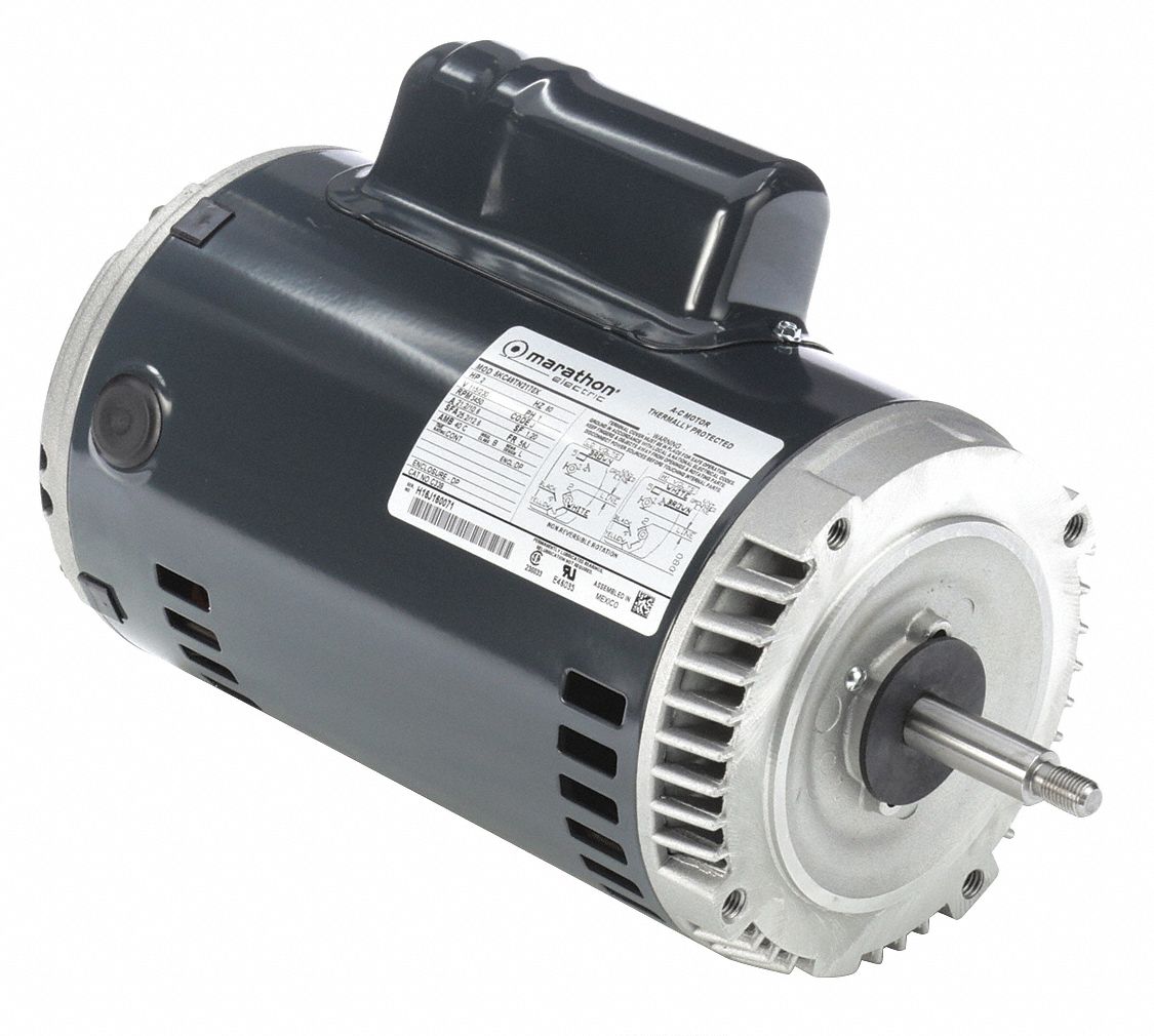 2 HP JET PUMP MOTOR, CAPACITOR-START, 3450 NAMEPLATE RPM, 115/230 VOLTAGE, 56J FRAME