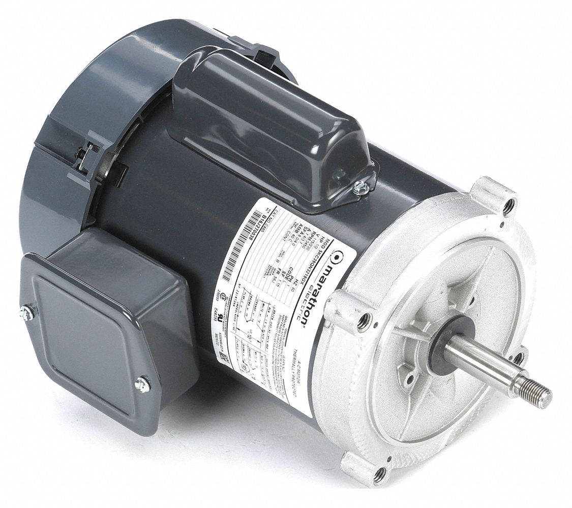 JET PUMP MOTOR, TOTALLY ENCLOSED FAN-COOLED, FACE MOUNTING, 1/2 HP, 115/230 V AC, 1
