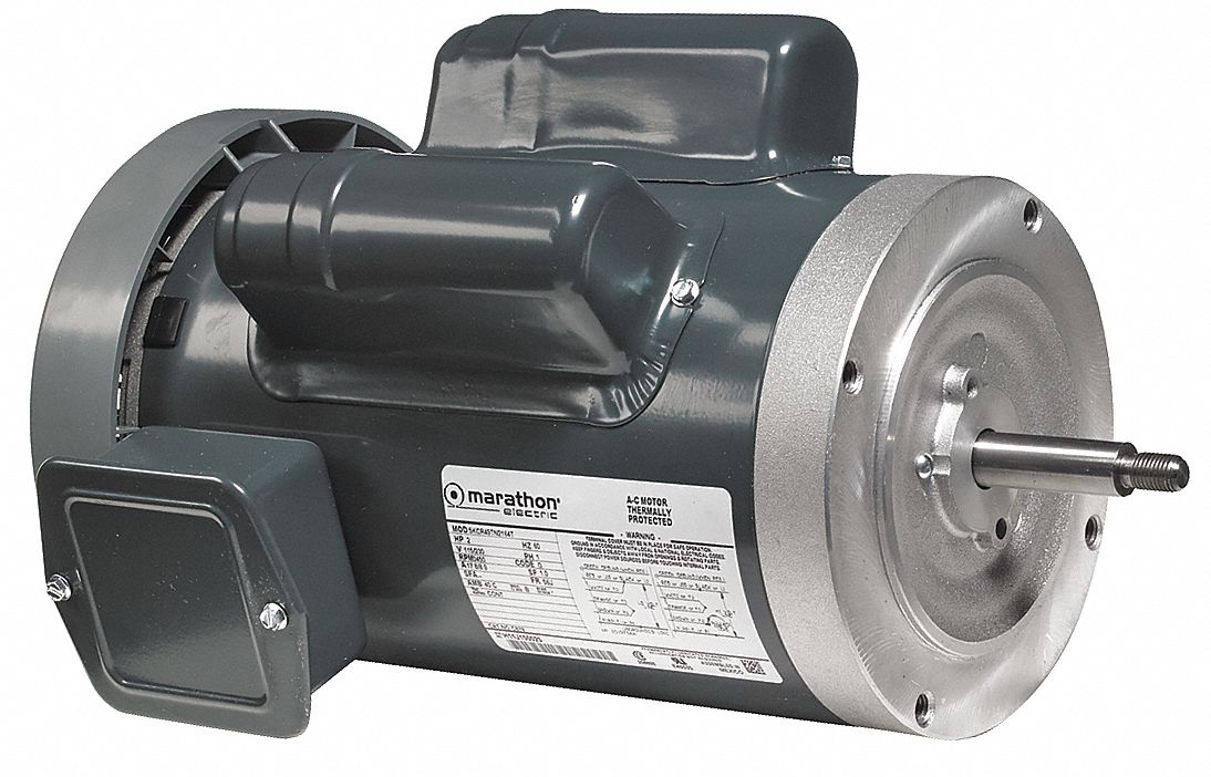 JET PUMP MOTOR, TOTALLY ENCLOSED FAN-COOLED, FACE MOUNTING, 2 HP, 115/230 V AC, CW, 1