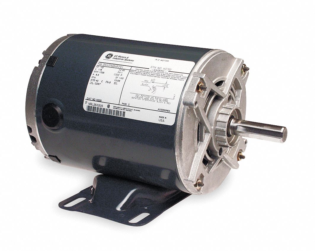 General Purpose Motor, 1/2 HP, 3-Phase, Nameplate RPM 1140