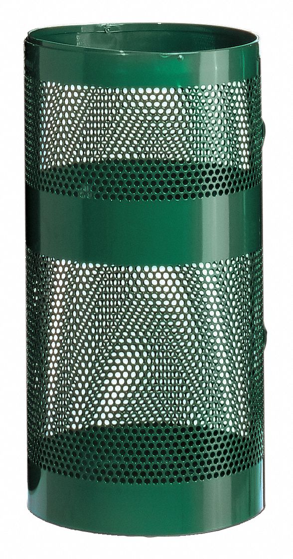 RUBBERMAID COMMERCIAL PRODUCTS Bote de Basura, Redonda, 10 gal., 24 ...