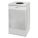 TRASH CAN, STEEL, FLAT WITH TOP OPENING TOP, SILVER, 20 GALLON CAPACITY