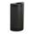 TRASH CAN,HALF ROUND,12 GAL.,BLACK