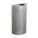 TRASH CAN,HALF ROUND,12 GAL.,SILVER