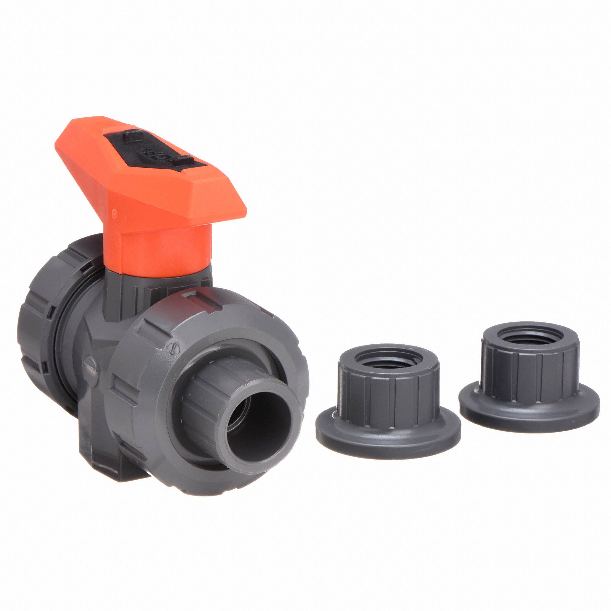 GF PIPING SYSTEMS Ball Valve, PVC, Inline True Union, 2Piece, Pipe