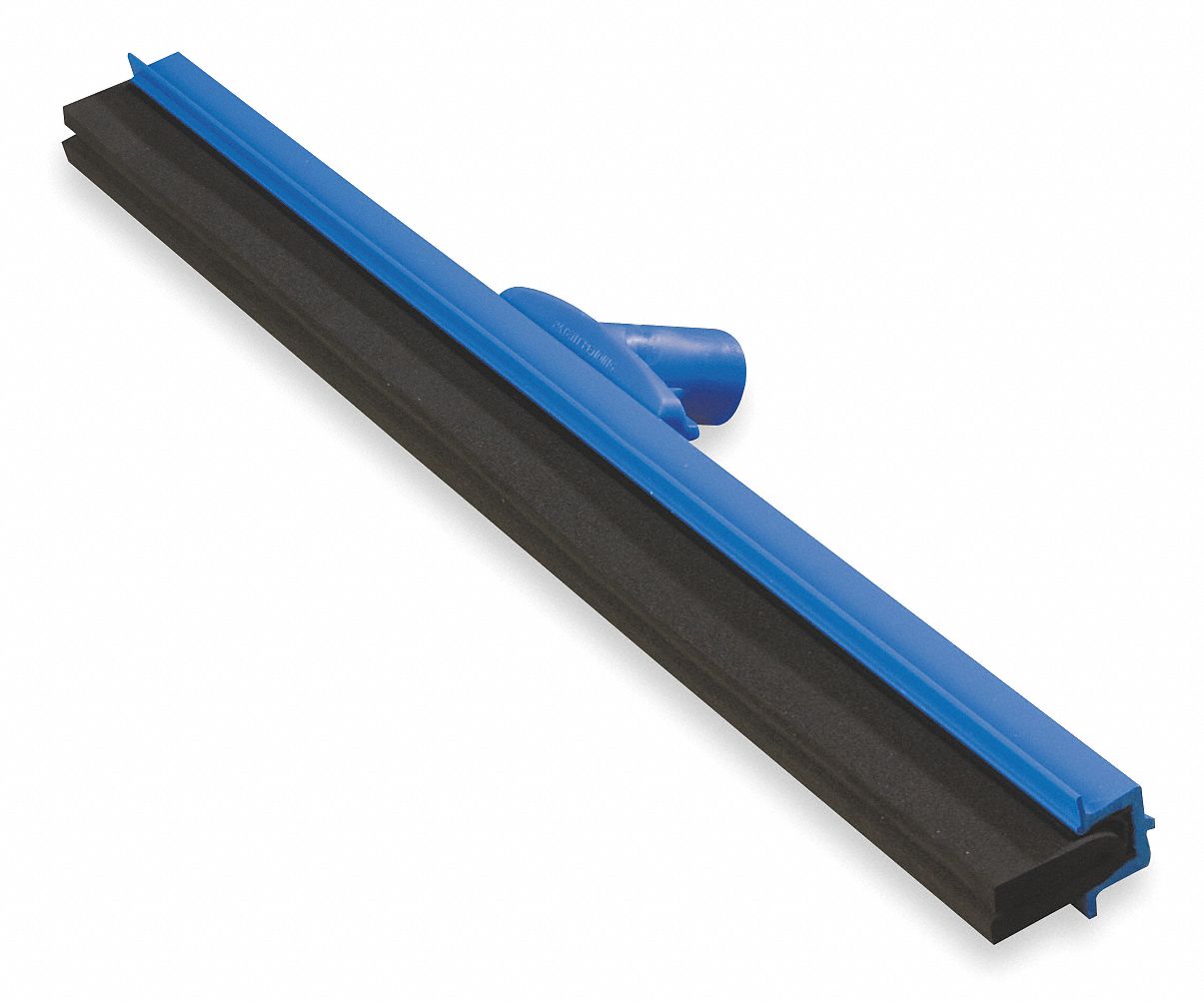 24 inW Straight Foam Rubber Floor Squeegee Without Handle, Blue Grainger