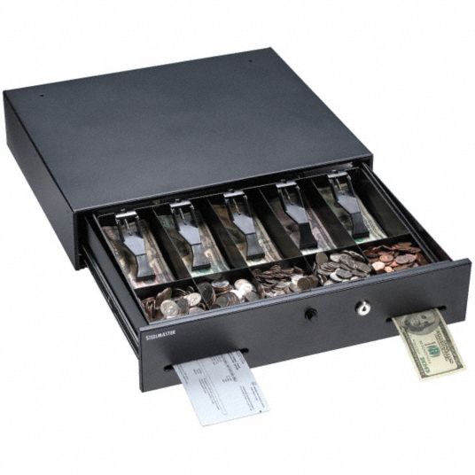 MMF INDUSTRIES Steel Cash Drawer, Number of Compartments 10 2KEC2