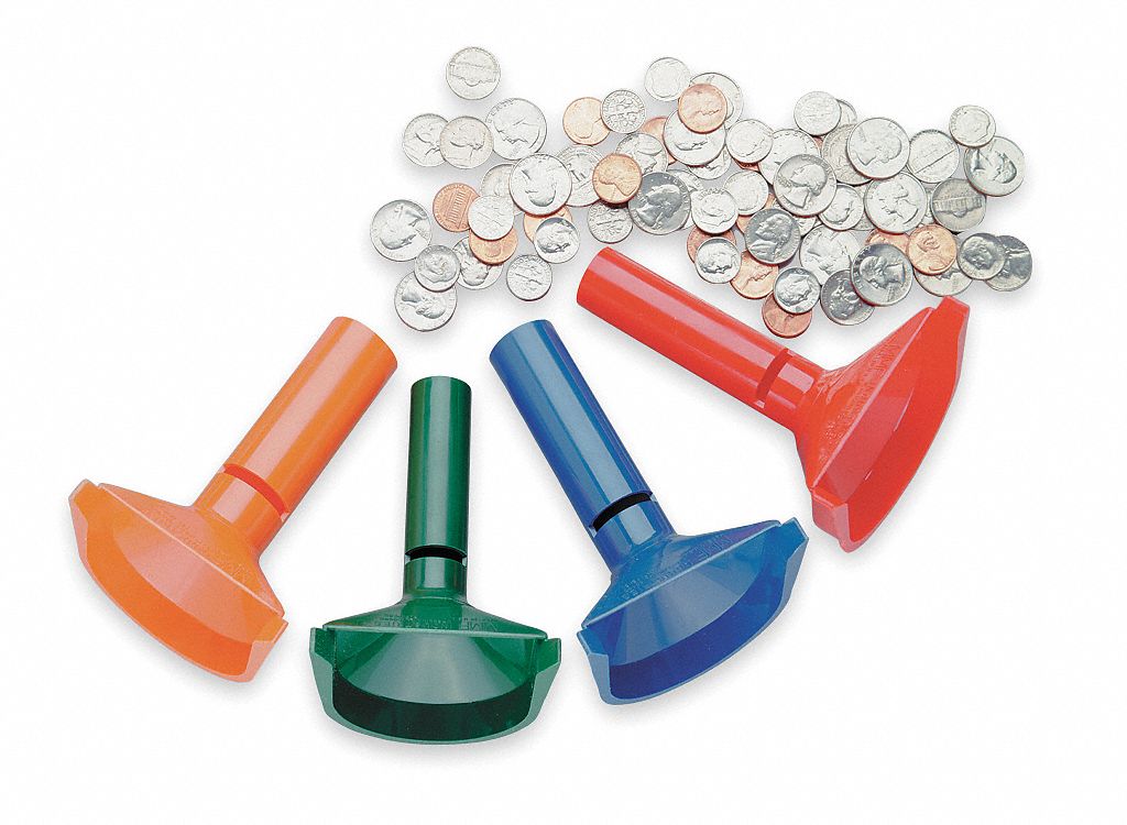 2KED2 - Coin Counting Tubes Plastic PK4