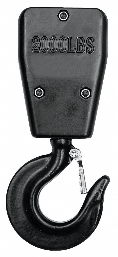 BOTTOM HOOK ASSEMBLY, ELECTRIC CHAIN HOISTS, 2,000 LB COMPATIBLE LOAD CAPACITY, 2KEL6