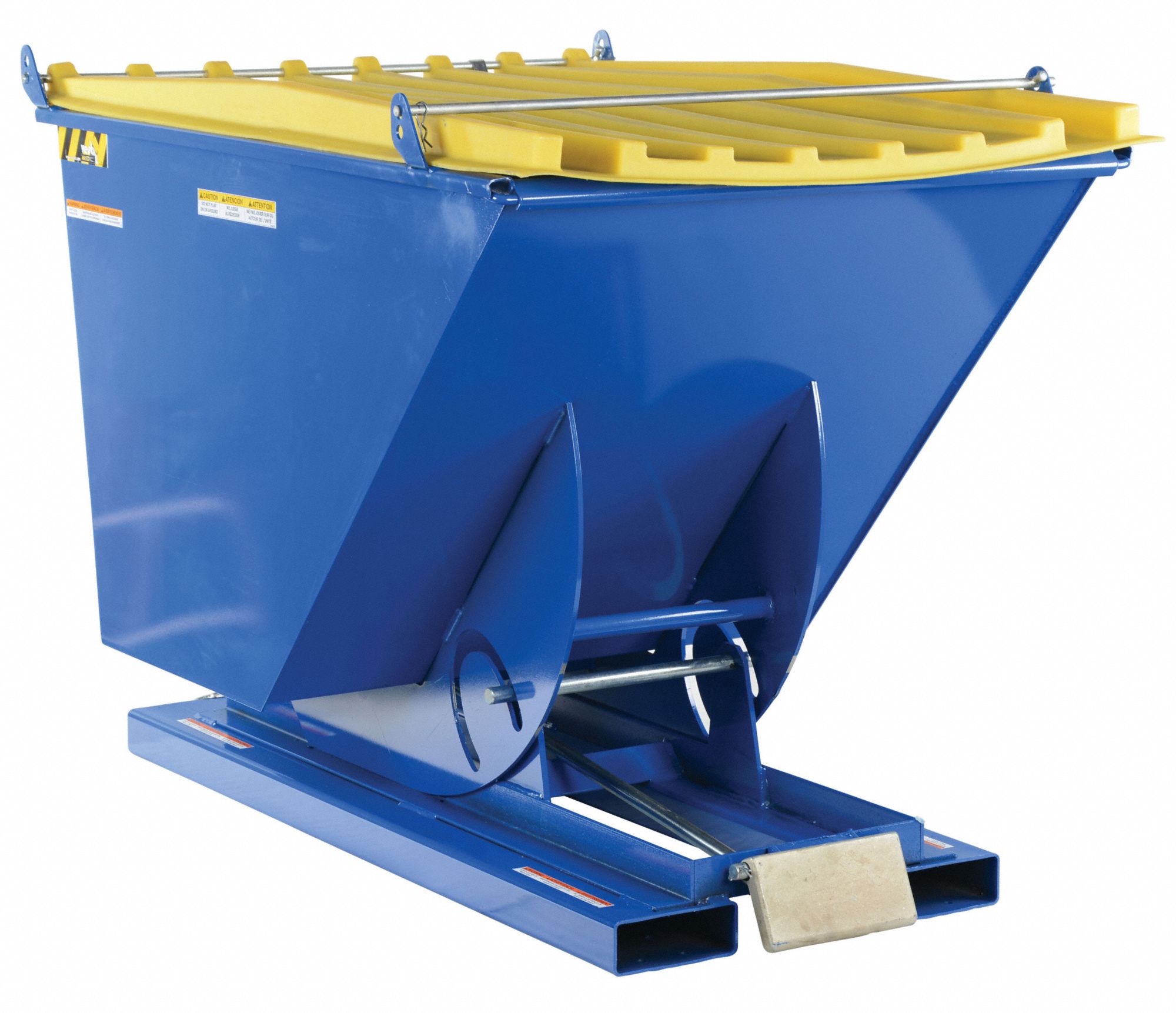 GRAINGER APPROVED Hopper Lid, Yellow 2KEV9PLIDD100YL Grainger