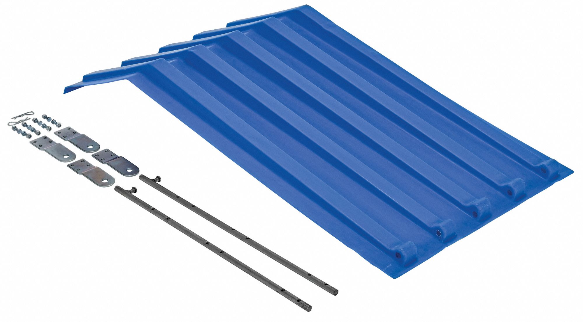 GRAINGER APPROVED Hopper Lid, Hardware Installed, Blue, 40 1/4 in x 21