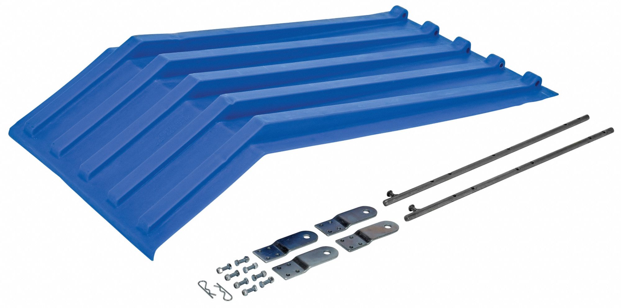 GRAINGER APPROVED Hopper Lid, Hardware Installed, Blue, 40 1/4 in x 21