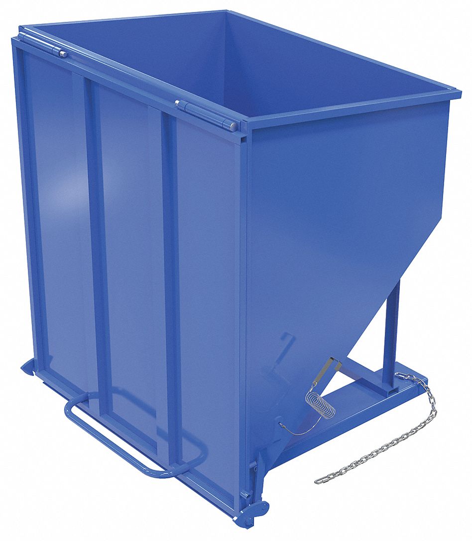 CHUTTE HOPPER,BLUE,33 IN H,38 IN L