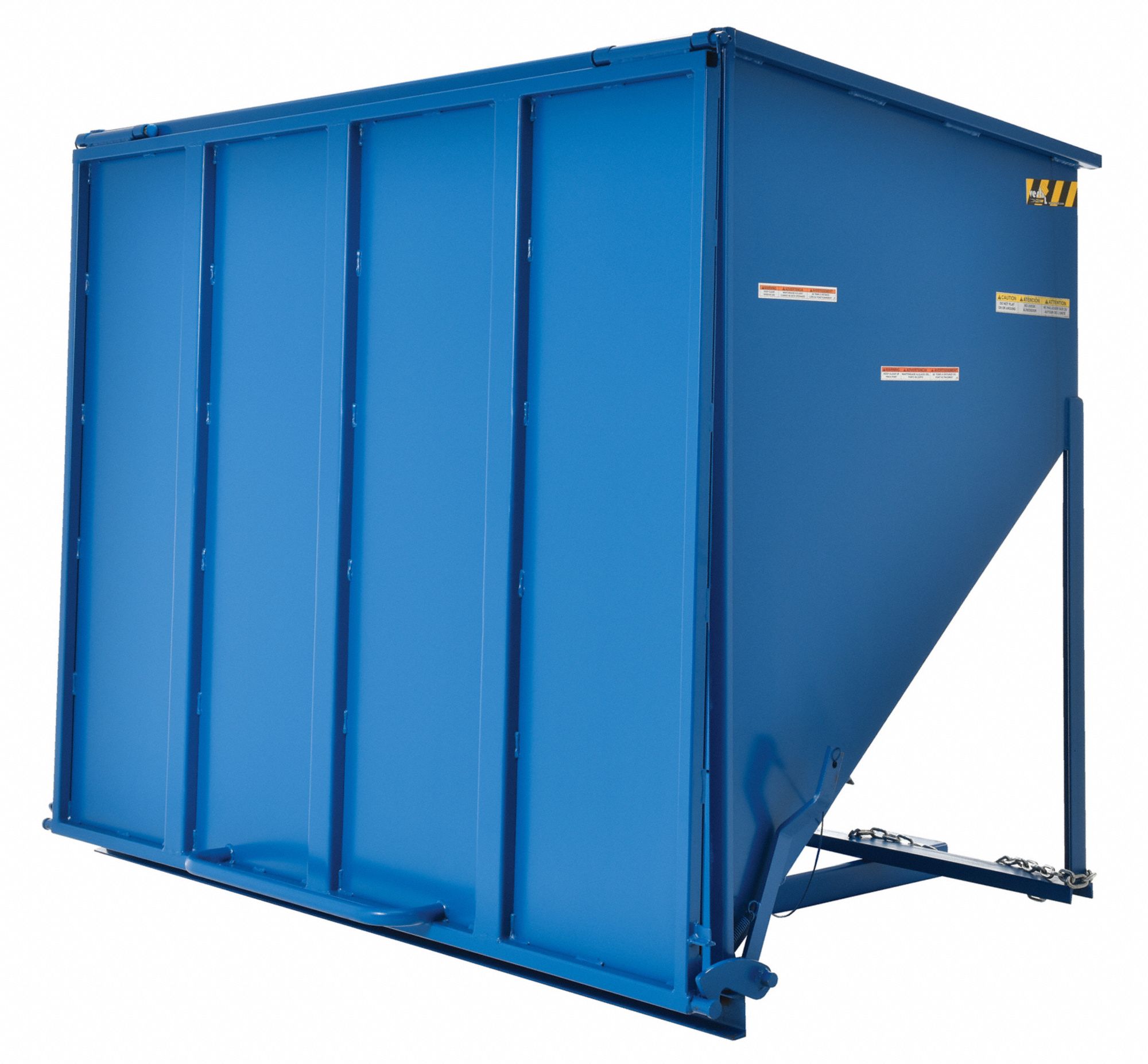 GRAINGER APPROVED Chute Hopper, Hopper Capacity 3 cu yd, 52 inL x 81 1