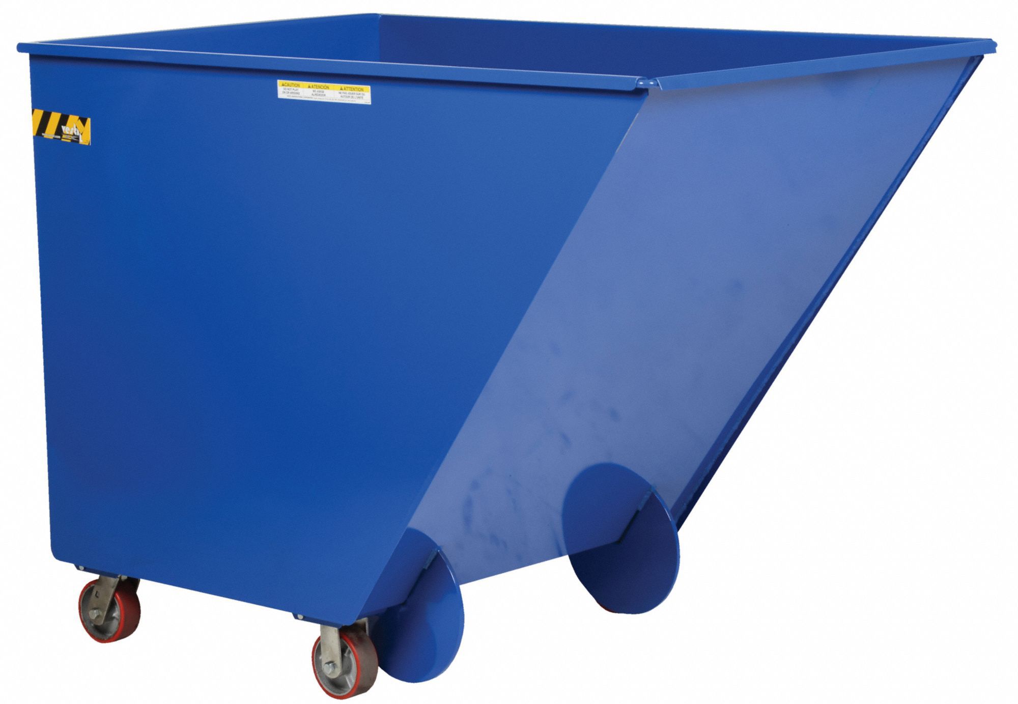 EASY-DUMP STEEL TILT TRUCK, 40 CU FT CAPACITY, 2,000 LB LOAD CAPACITY, BLUE
