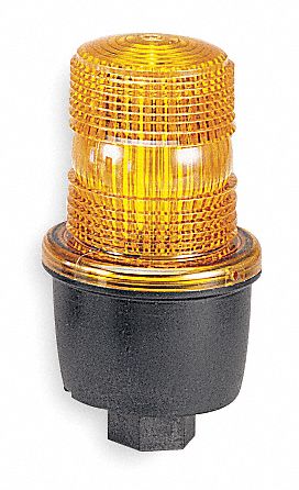 LOW PROFILE WARNING LIGHT,AMBER,LED,POLY