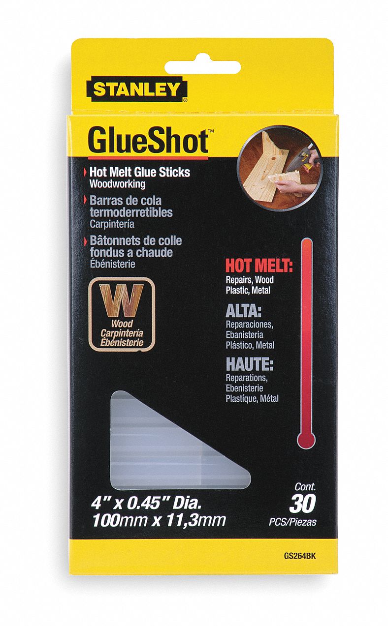 Hot Melt Glue Stick, PK 30 Grainger