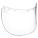 FACESHIELD VISOR, CLEAR, PC, CSA, 16½ X 8 X 0.06 IN, FOR USE WITH F400/F500