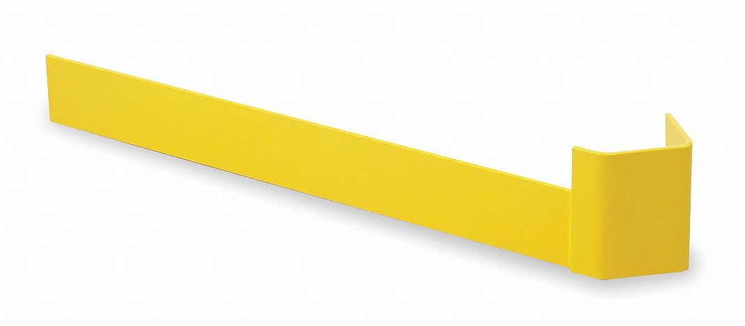 Outside Rack Guard Right: Bolt-On, Outside Right, 49 in x 7 in x 8 in, Steel, Yellow