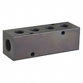 1/4 NPT outlets Polypropylene air manifold 4 outlets 2 inlets 3/8 NPT inlets 