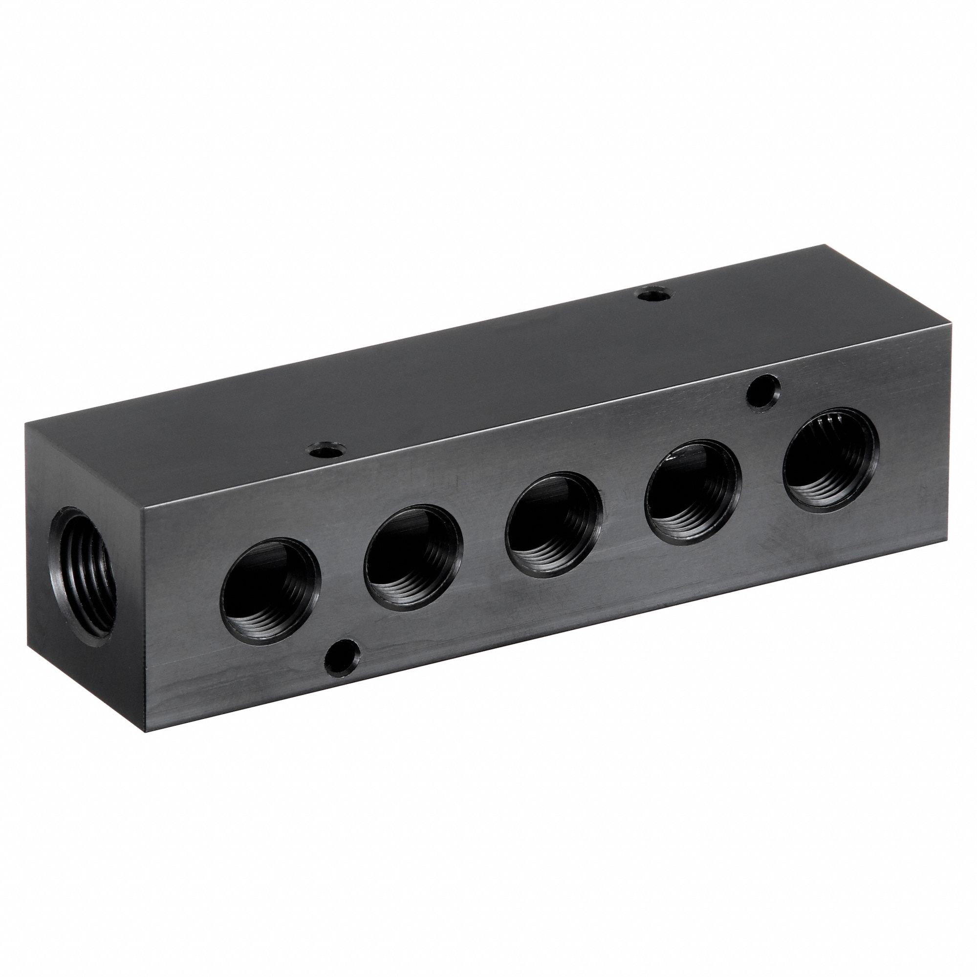 MANIFOLD,1/2 IN INLET,5 OUTLETS,ALU