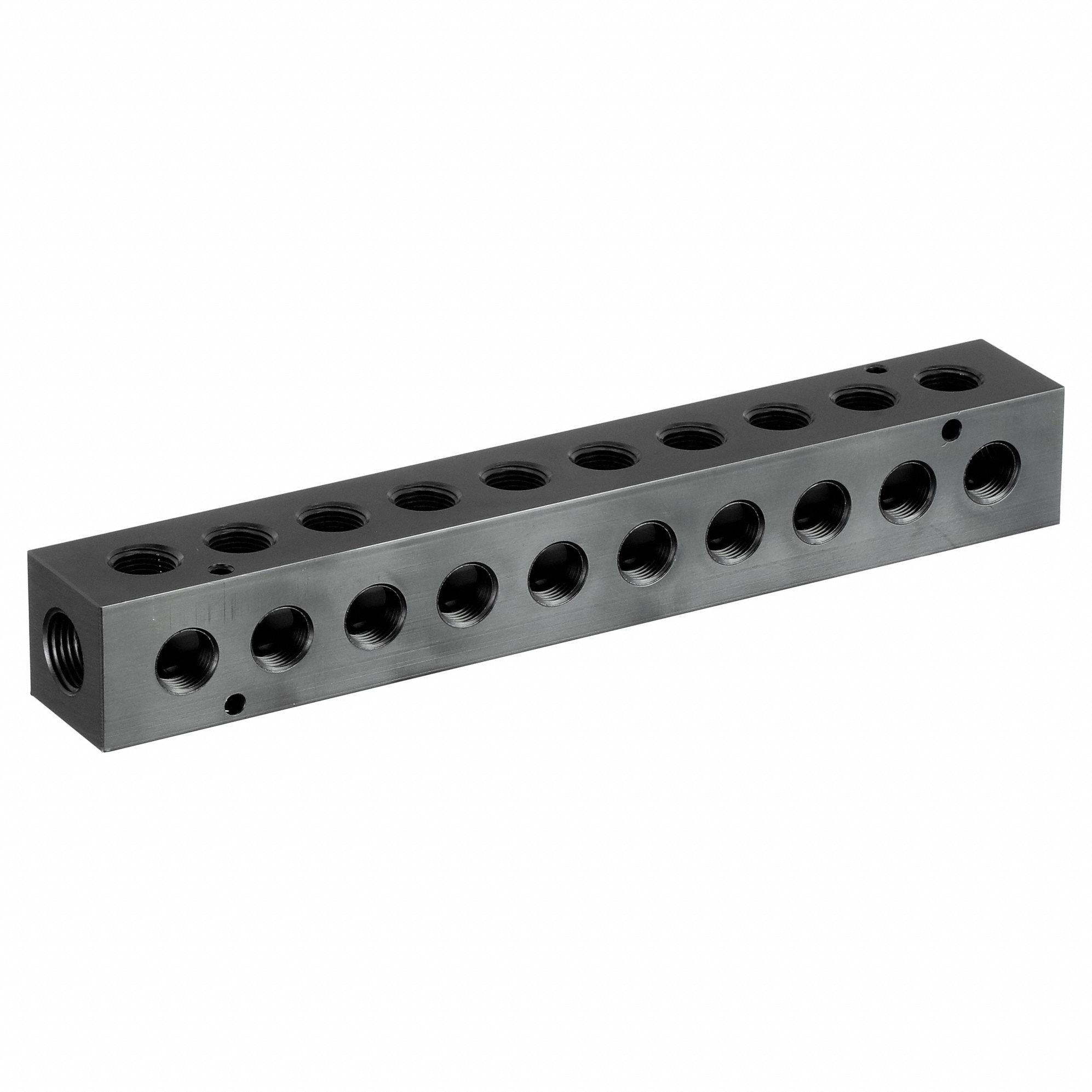 RightAngle, Black Anodized 6061 Aluminum, Manifold 2KHE9M3037510