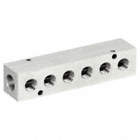MANIFOLD,3/8 IN INLET,6 OUTLETS,SS
