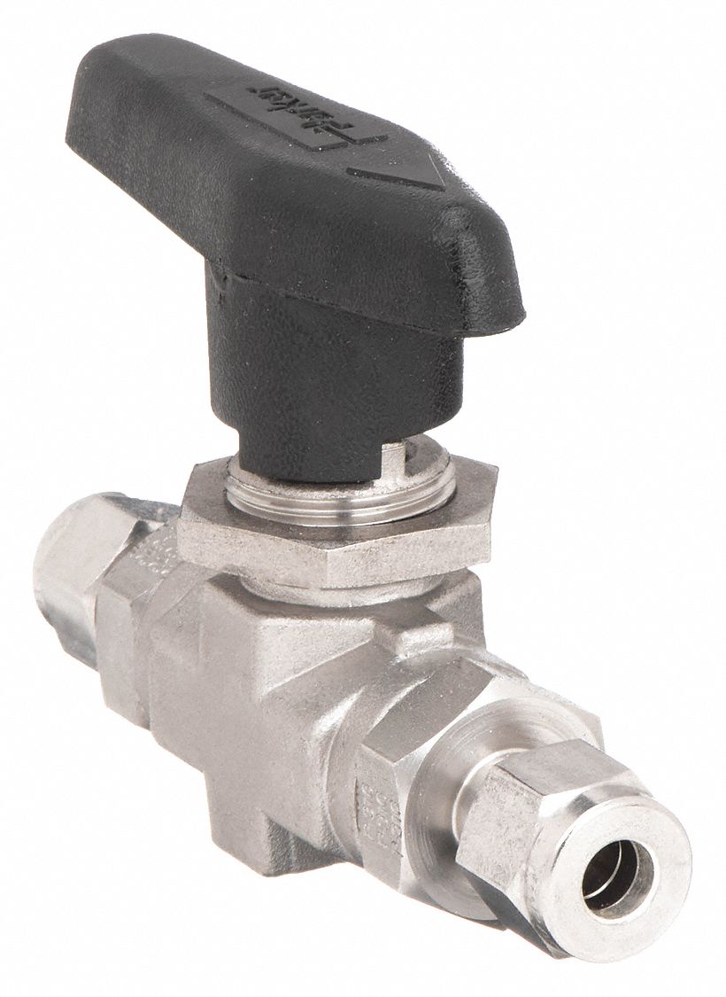 PARKER, 1/4 In Pipe, 1/4 In Tube, Ball Valve - 2KLA2|4A-B6LJ2-SSP ...