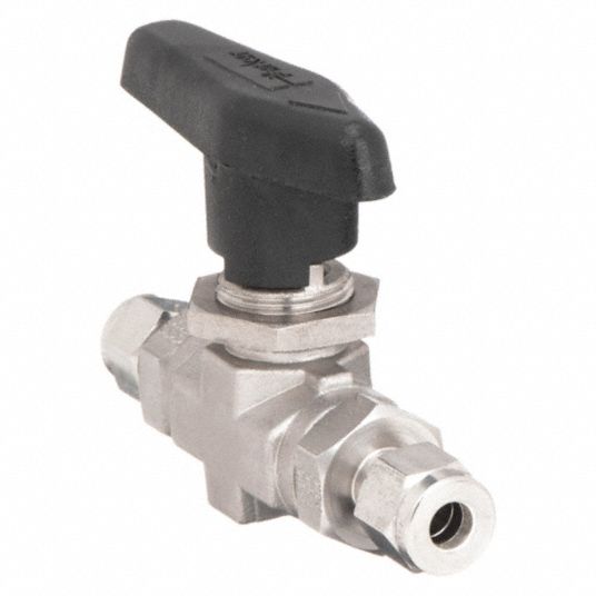 PARKER, 1/4 in Pipe, 1/4 in Tube, Ball Valve - 2KLA2|4A-B6LJ2-SSP ...