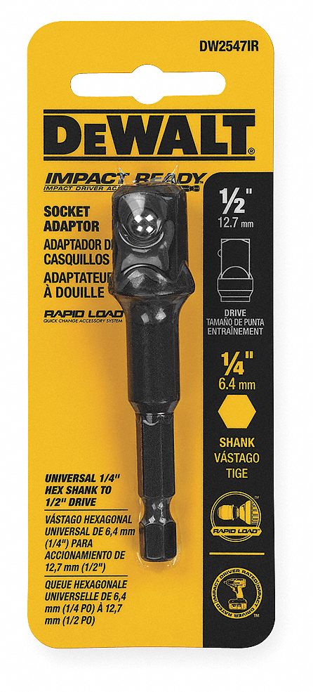 DEWALT 1 4 in Input Drive Size Black Oxide Hex Drive Socket