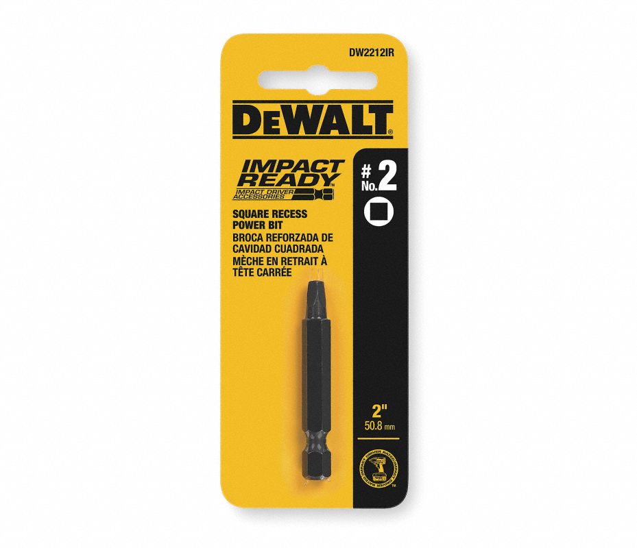 DeWalt DW2212IR6 No. 2 Quadrato 5,1 Cm Impact Ready Bit Tips, 6-pack - Foto 2