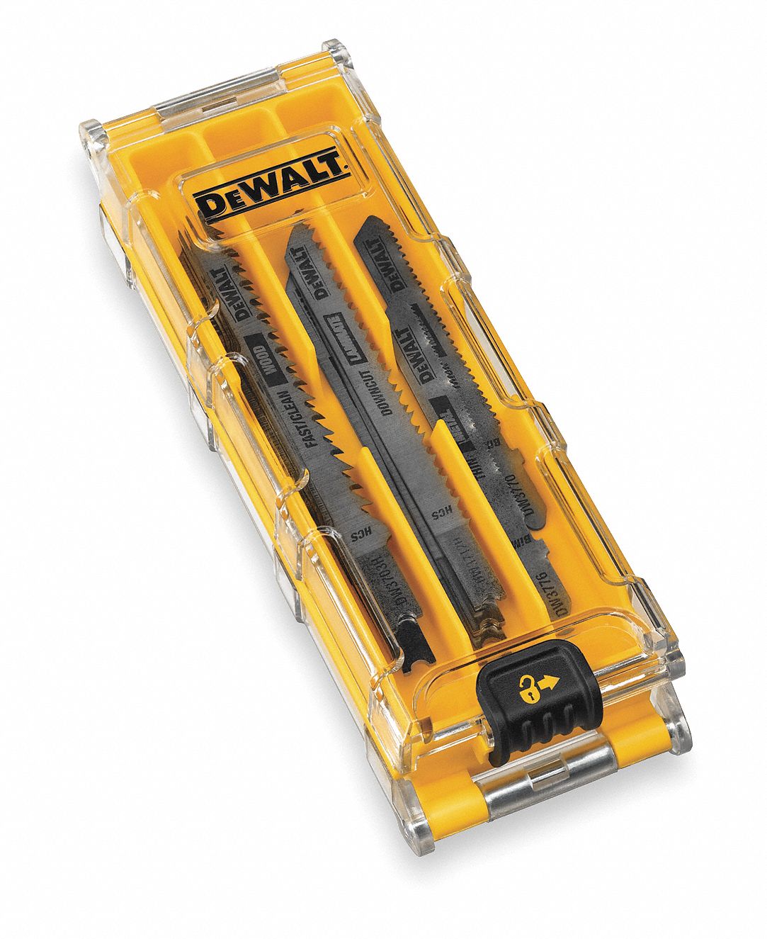 DEWALT Jig Saw Blade Set 10 12 18 32 6 3 in 3 1 2 in 4 in Blade Lg Metal T Shank Wood