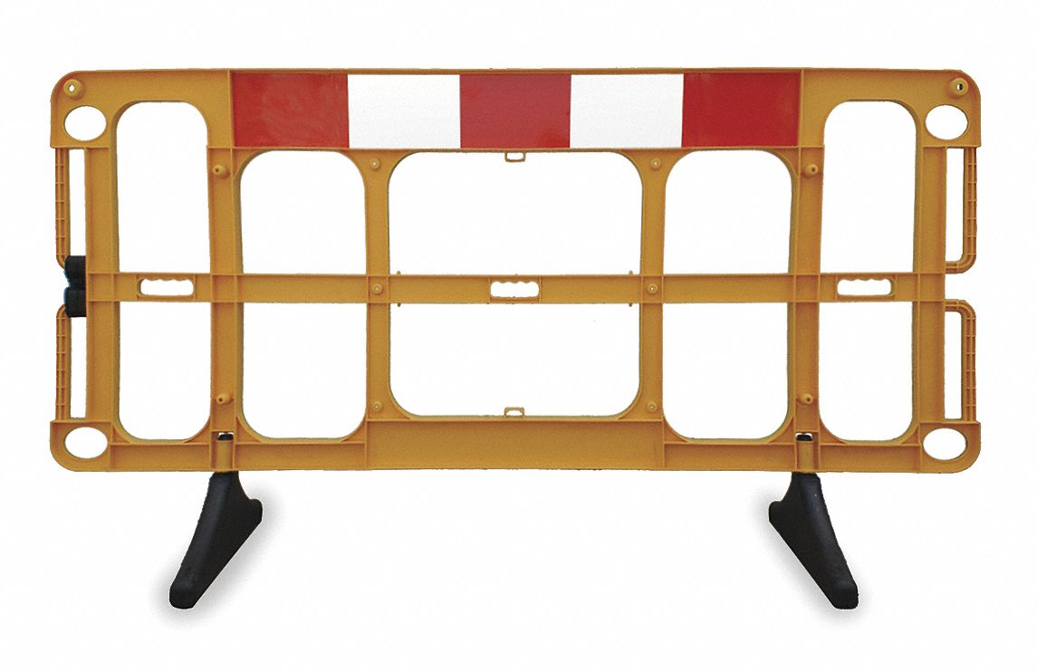 Barrier Guard, Polypropylene, Yellow Grainger