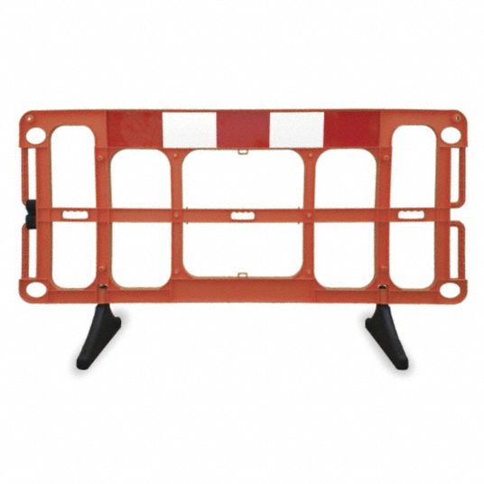 Barrier Guard, Polypropylene, Orange Grainger