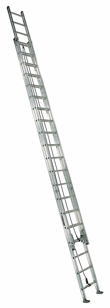 LOUISVILLE, 40 ft Ladder Size, Aluminum, Extension Ladder - 2KMC2 ...