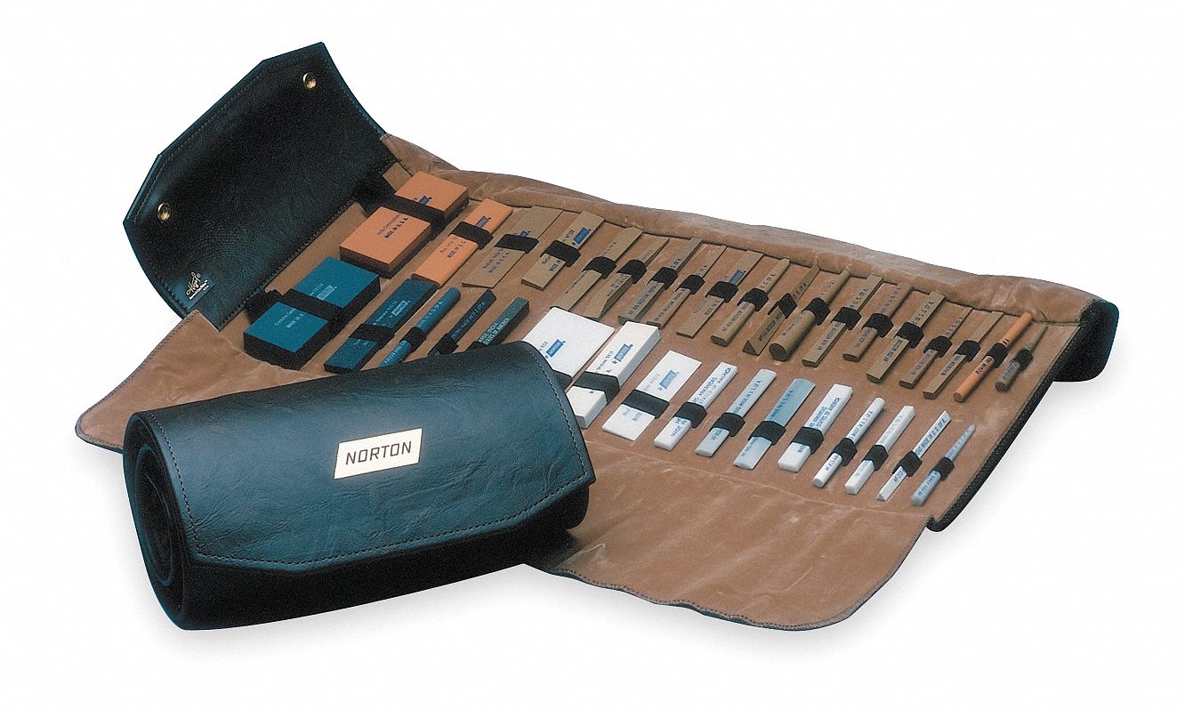 NORTON, 35 Pieces, (35) Stones, Abrasive Sharpening File Kit 2KMV8