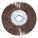 FLAP WHEEL, 8 IN DIAMETER X 1 IN W, 1 IN ARBOUR, ALUMINUM OXIDE, P60 GRIT, Y WEIGHT COTTON, R369
