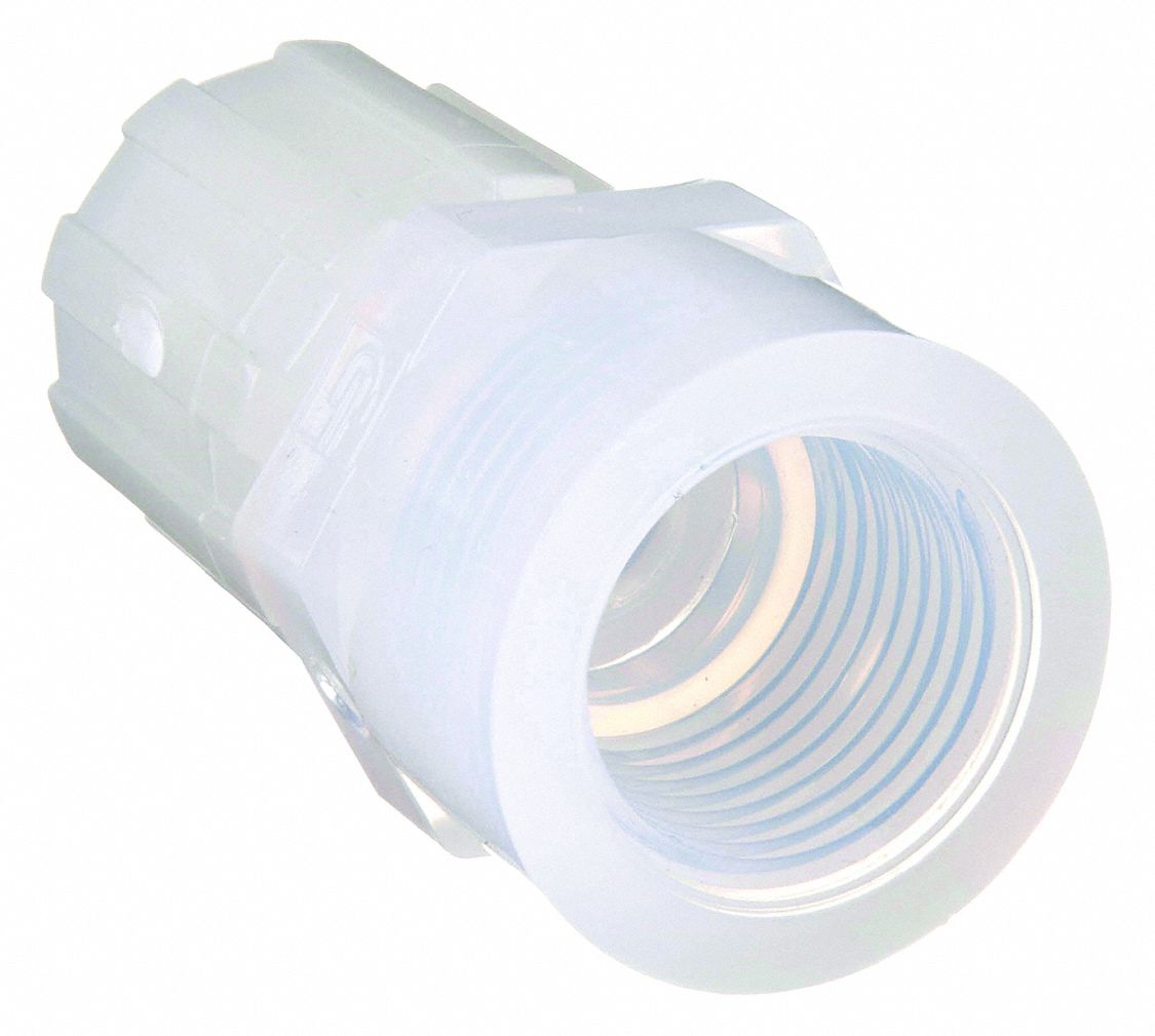 Flared Fitting Elbow: 1/2 in Pipe x 1/2 in OD Fitting Size, Flared/Threaded, PFA