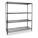 WIRE SHELVING UNIT, STARTER, 48 IN X 24 IN, 74 IN OVERALL H, 4 SHELVES, DRY/WET