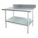 WORK TABLE, FIXED H, STAINLESS STEEL, 72 IN X 30 IN, 600 LB OVERALL LOAD CAPACITY